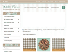 Tablet Screenshot of jubileefabric.com